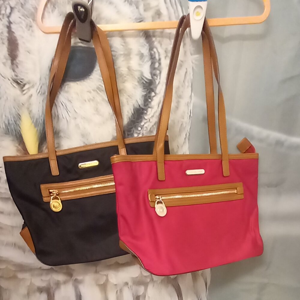Set of Two Nylon Michael Kors Shoulder Bags